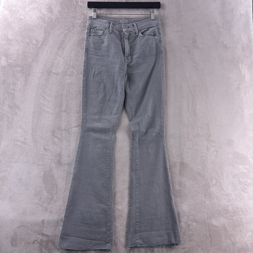 MOTHER Gray Flare Jeans Wide Leg